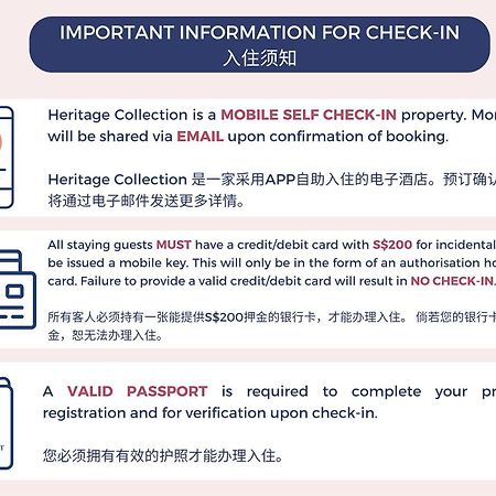 Heritage Collection On Chinatown - Mobile App Check-In Singapore Exterior photo